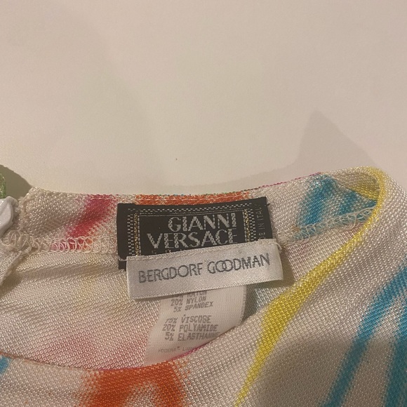True vintage 1996 Gianni Versace pant-set “neon highlighter scribble” size 8/42 - Picture 11 of 11